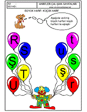 büyük ve küçük harfleri eşleştirme çalışmaları